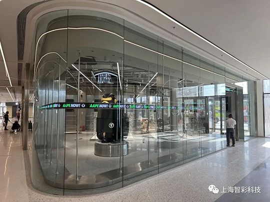 上海松江印象城Aape店鋪LED顯示屏設(shè)計、安裝